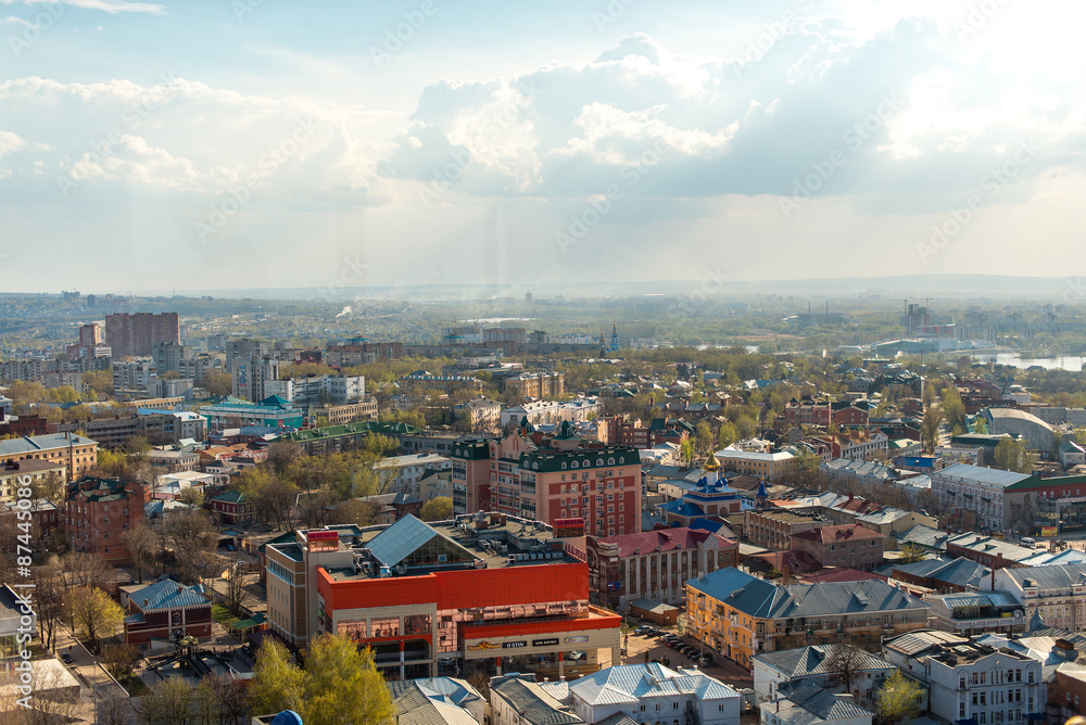Ульяновск, Россия. Вид на город сверху