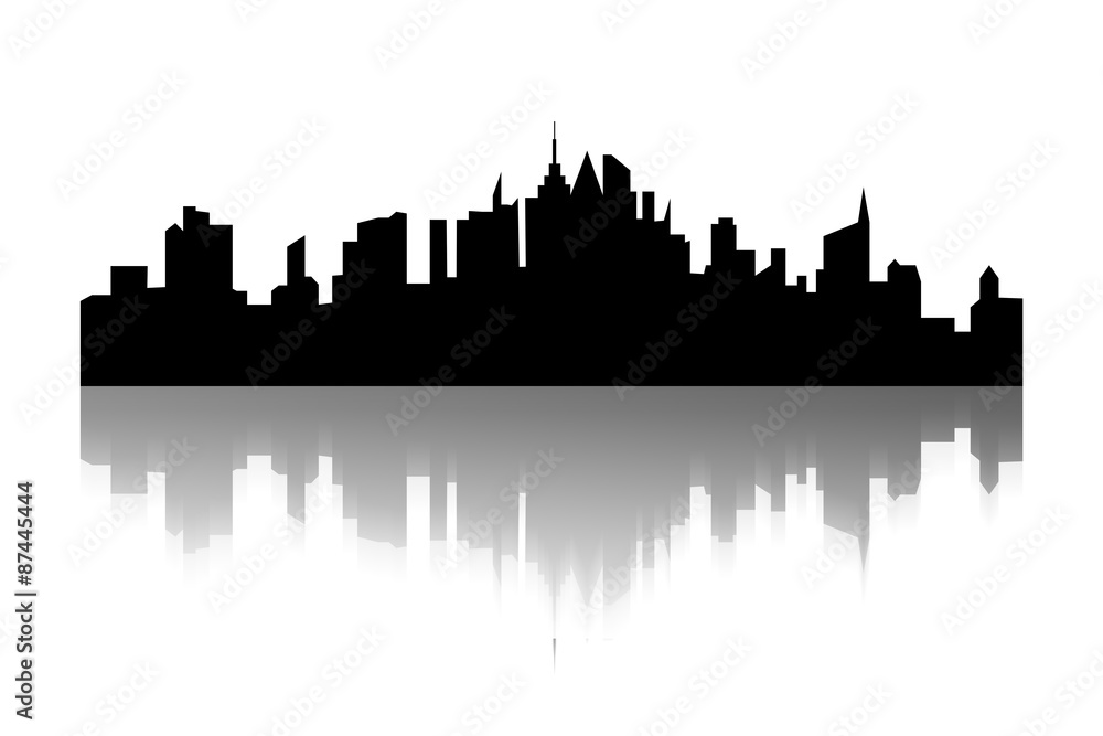 Composite image of cityscape