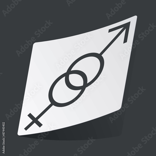 Monochrome gender signs sticker