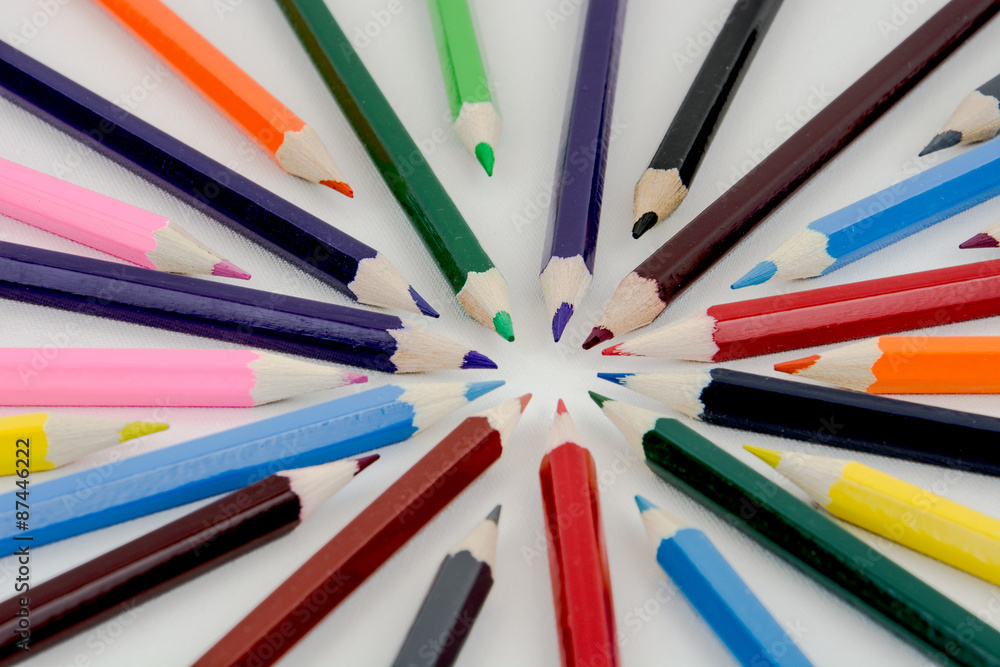 Fototapeta premium Color pencil for school or other