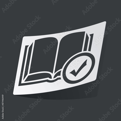 Monochrome select book sticker