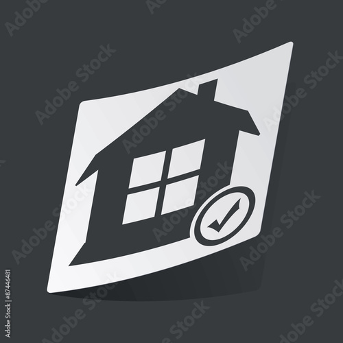 Monochrome select house sticker