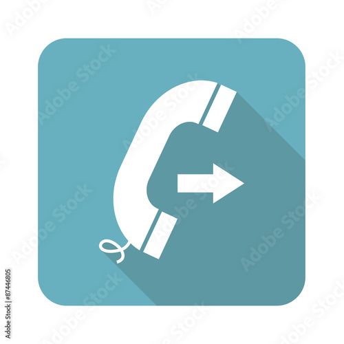 Square outgoing call icon