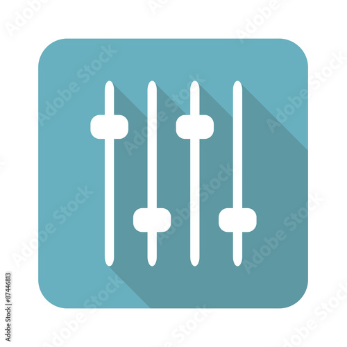Square console faders icon