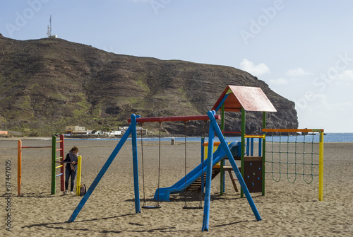 Wallpaper Mural Children's playground at the beach  Torontodigital.ca