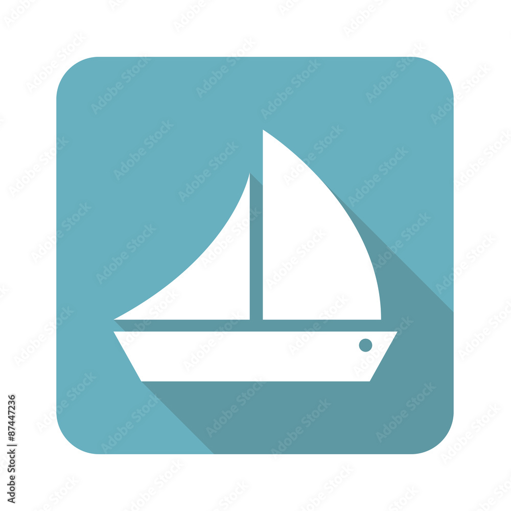 Square sailing ship icon Square sailing ship icon