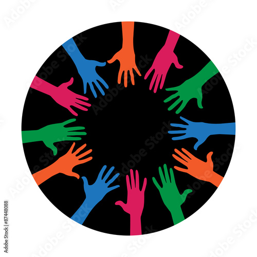 Colorful hands