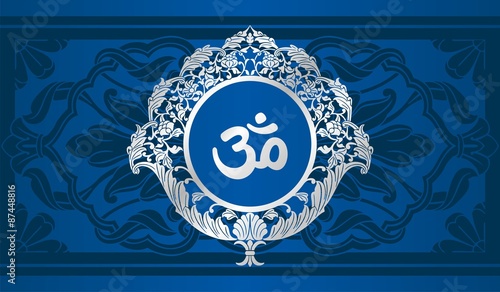 aum syllable, paisley design ,Hinduism, India