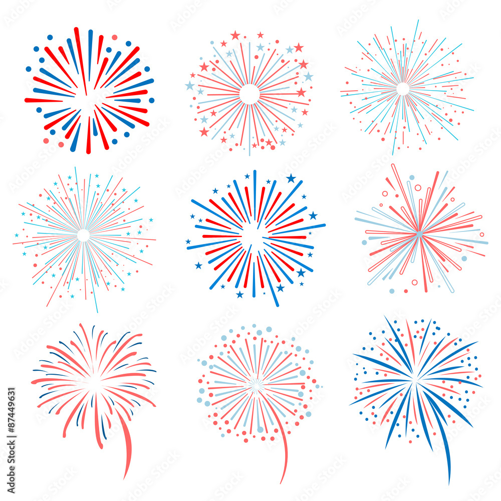 Fireworks illustration Fireworks illustration