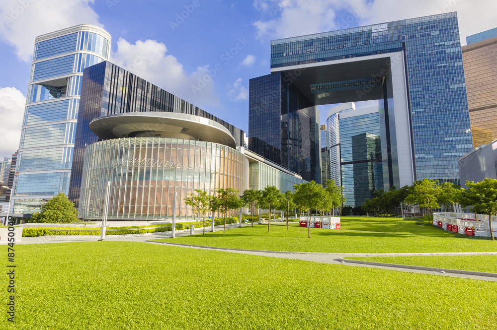 Obraz premium Central Government Complex in Hong Kong