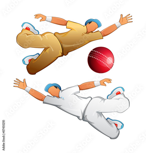 Cricket Player - Illustration