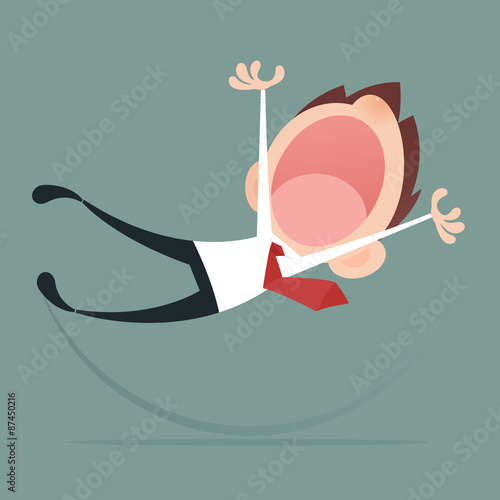 Businessman slip