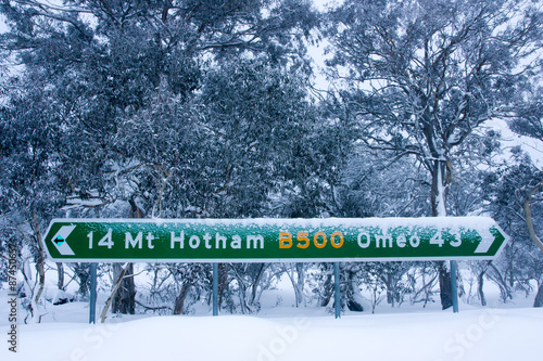 Mt Hotham in Winter photo