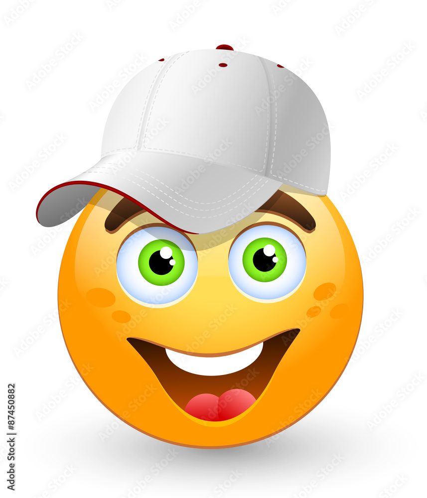 Naklejka premium Cartoon baseball player