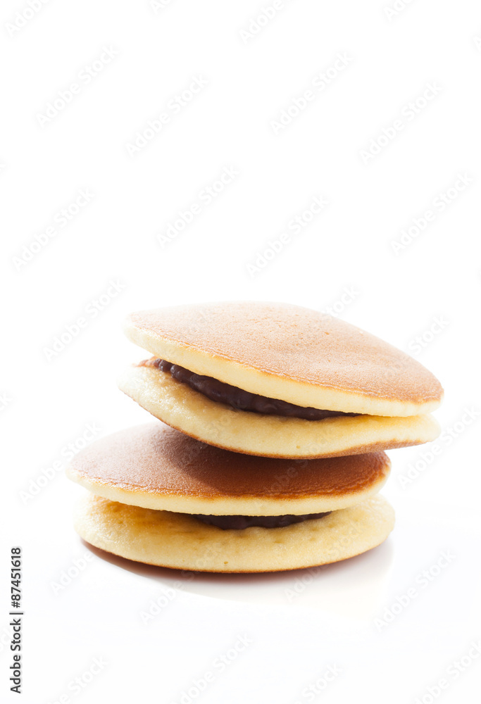 Dorayaki, Japanese red bean pancake, Dessert and sweet Dorayaki, Japanese red bean pancake, Dessert and sweet