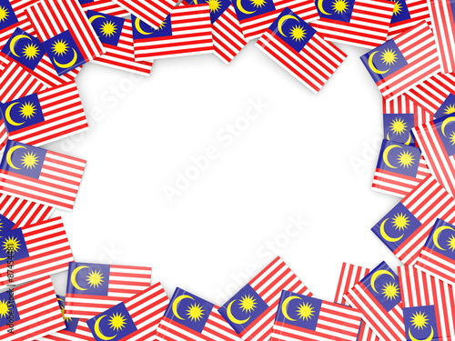 Frame with flag of malaysia
