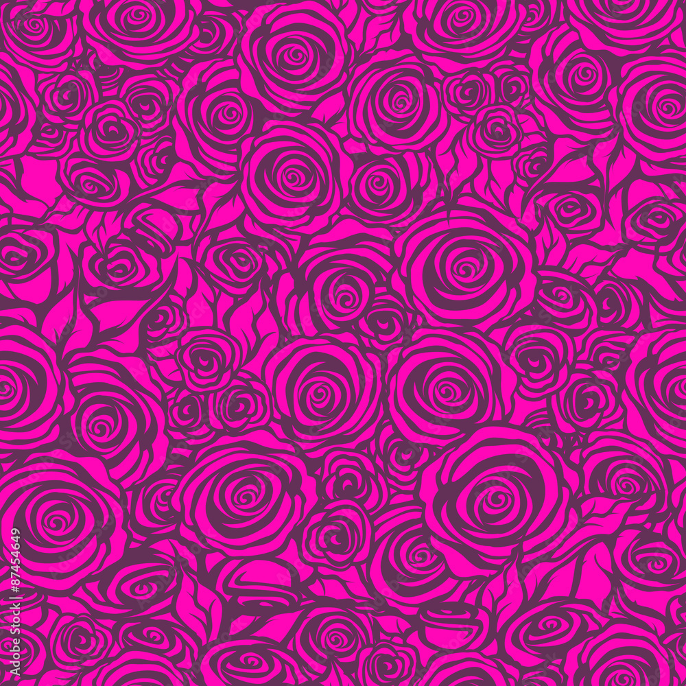 seamless pattern with large and small flowers roses seamless pattern with large and small flowers roses