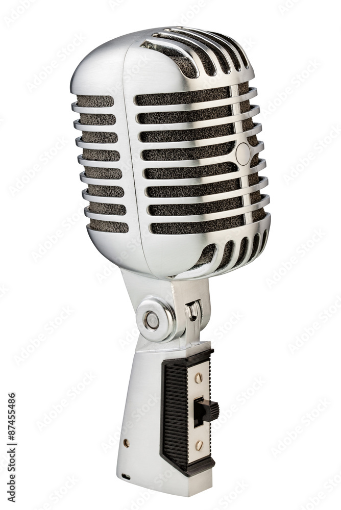 Fototapeta premium Vintage metal microphone