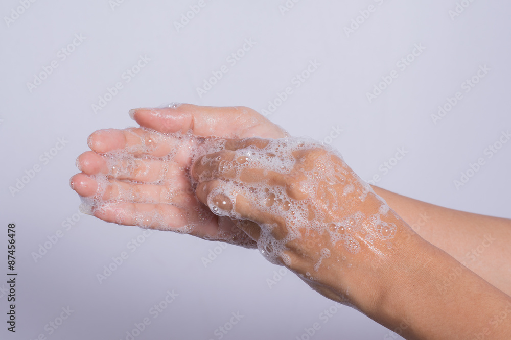 Fototapeta premium How to clean your hands.
