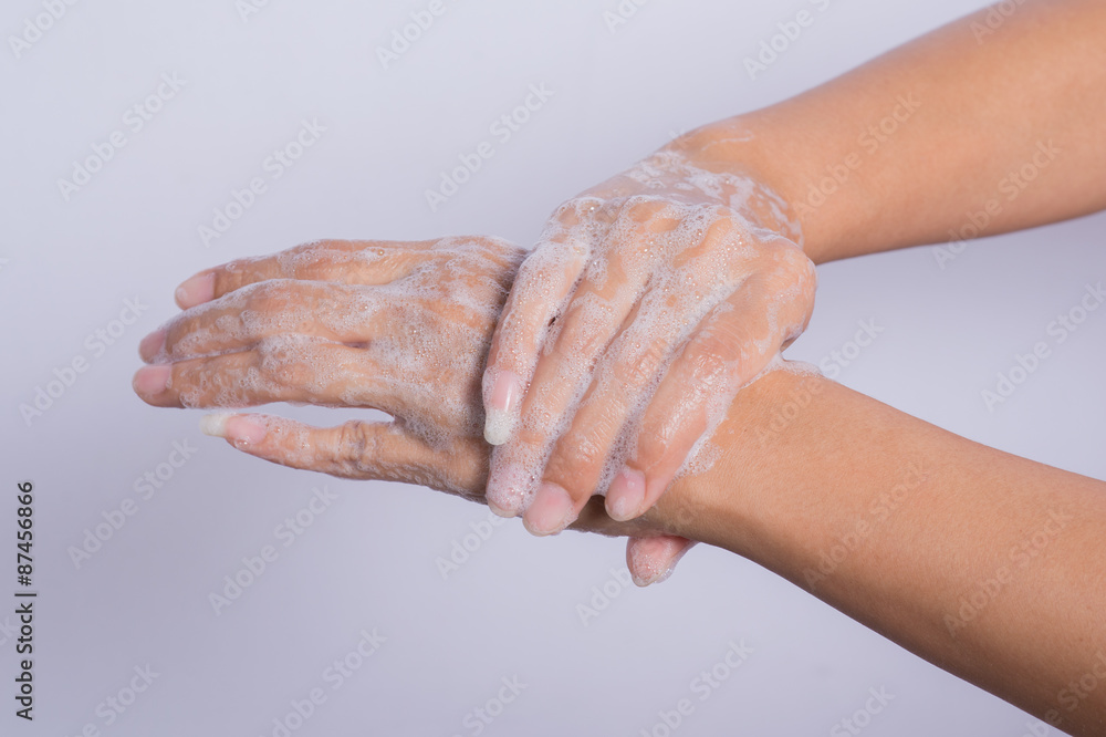Fototapeta premium How to clean your hands.