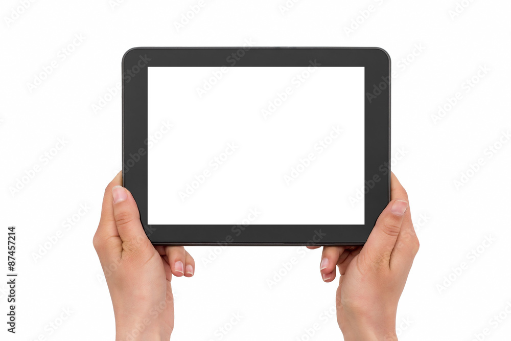 Tablet PC in the hands Tablet PC in the hands