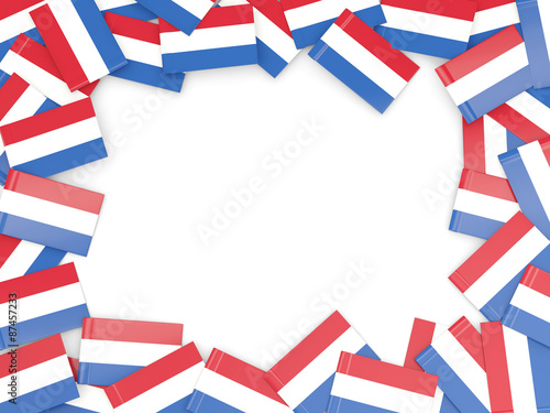 Frame with flag of netherlands
