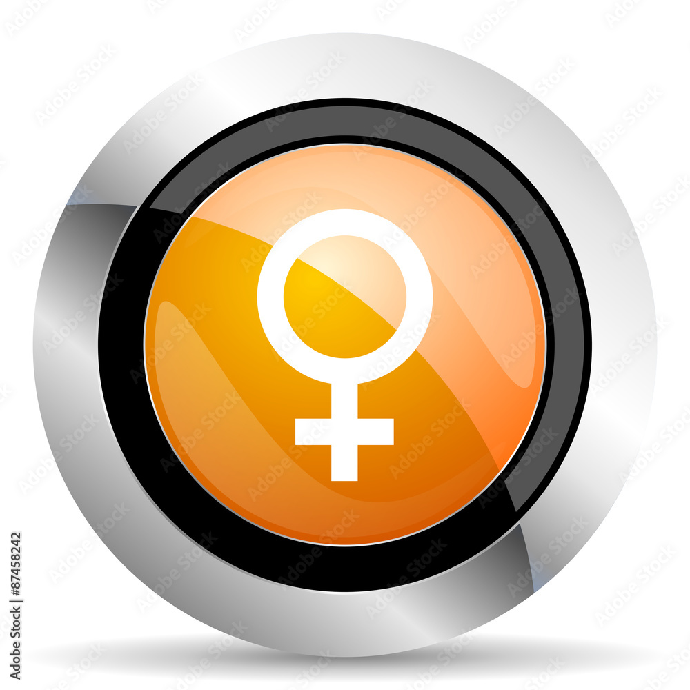 female orange icon female gender sign female orange icon female gender sign