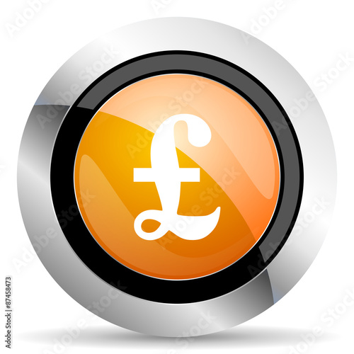 pound orange icon