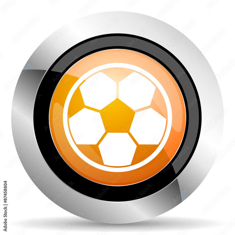soccer orange icon football sign soccer orange icon football sign
