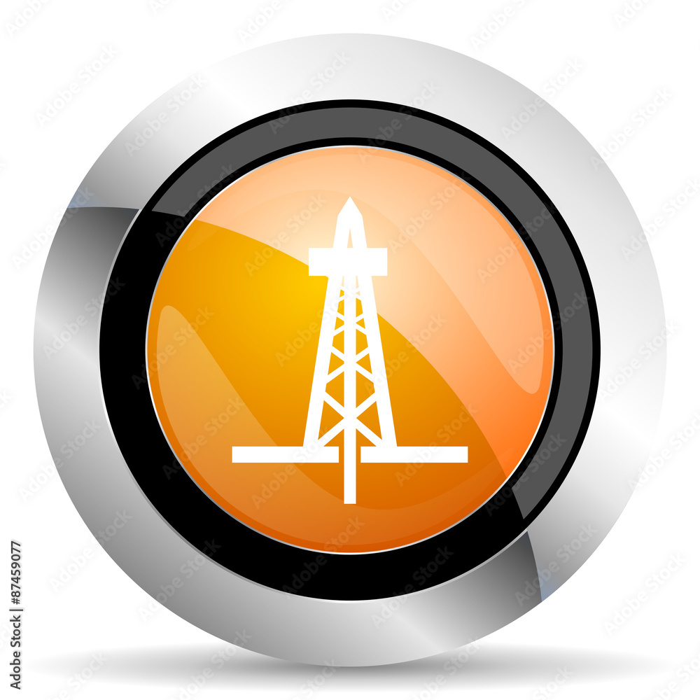 drilling orange icon drilling orange icon