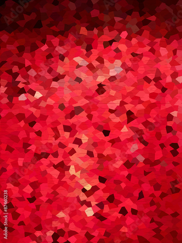 Abstract red geometric with black line texture