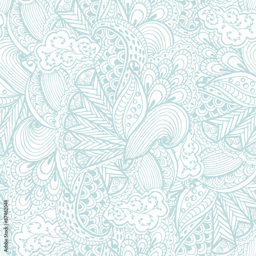 Hand drawn Zentangle seamless pattern. Use for cards, invitation, wallpapers, pattern fills, web pages elements and etc.