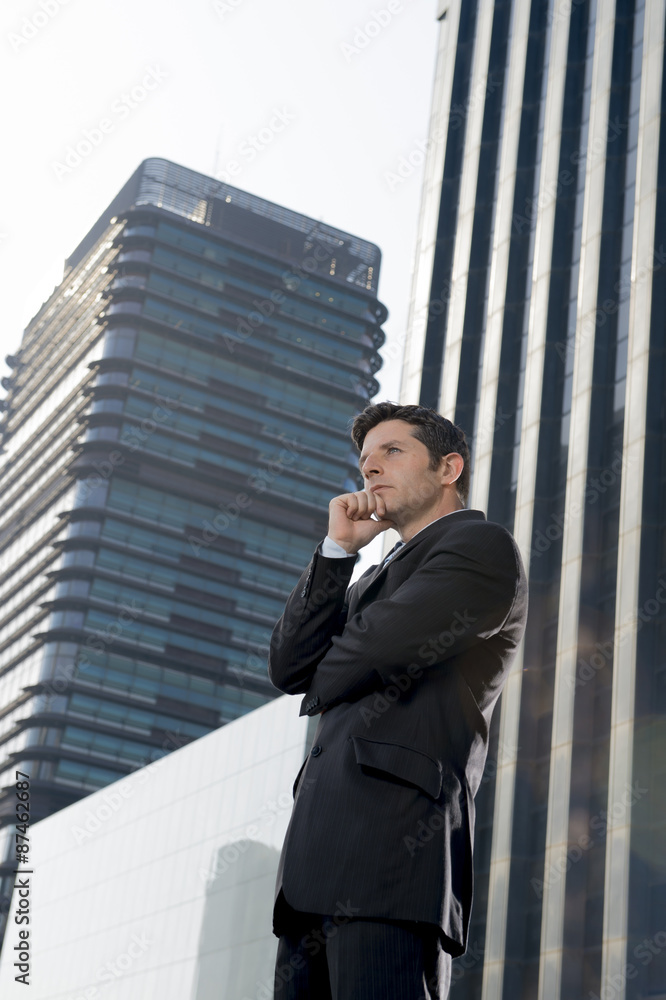 corporate portrait young attractive businessman standing corporate portrait young attractive businessman standing