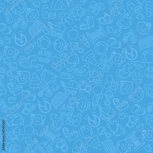Blue baby background 