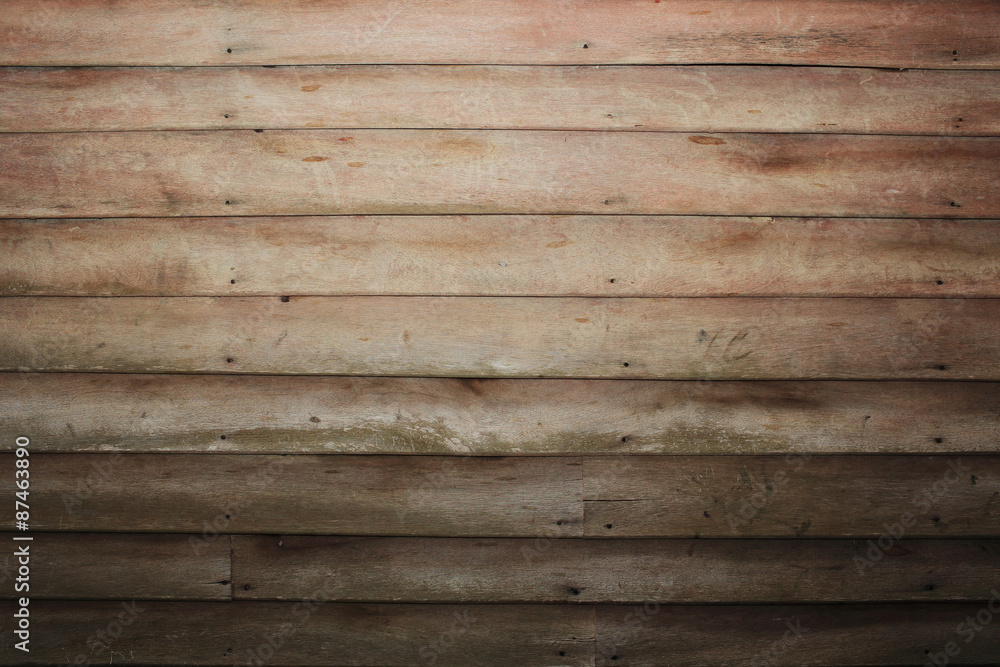 Fototapeta premium Old wood plank brown texture background.