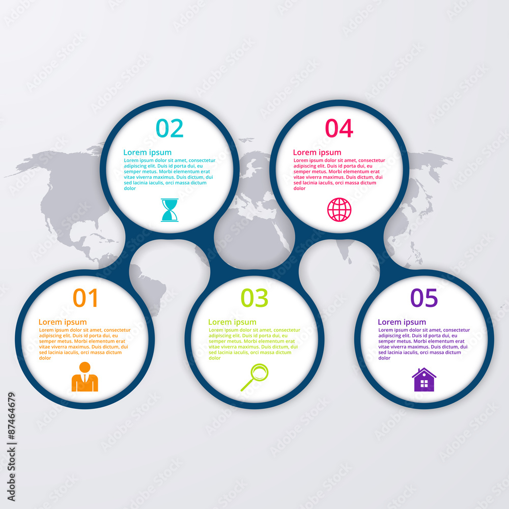 Vector illustration infographics Timeline circle Vector illustration infographics Timeline circle