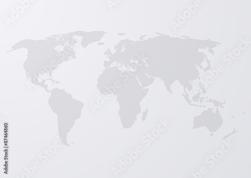 Vector illustration of a world map circles