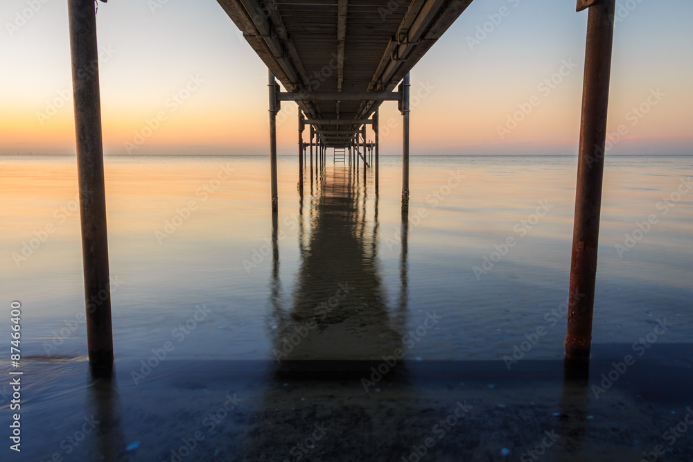 Under Jetty Sunrise