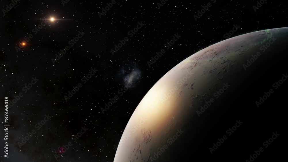 flying over an unknown planet flying over an unknown planet