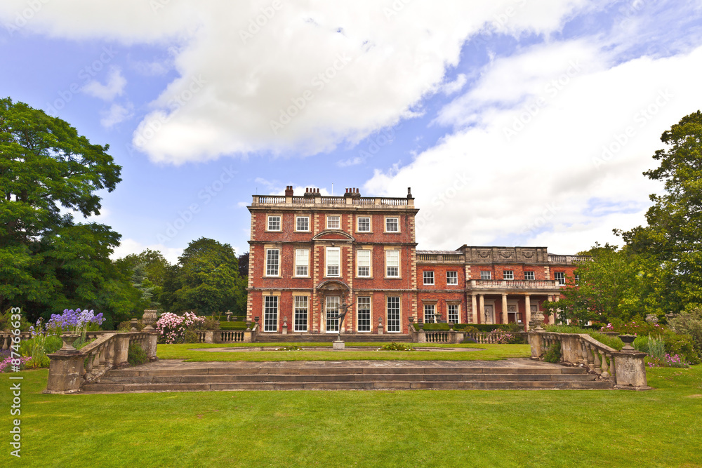 Historic English stately home and gardens.