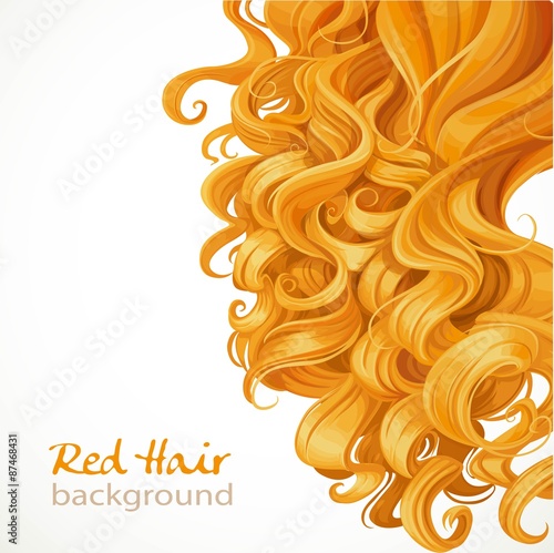 Red hair background
