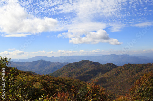 Blue Ridge Mountains in the Fall Season