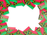 Frame with flag of vanuatu