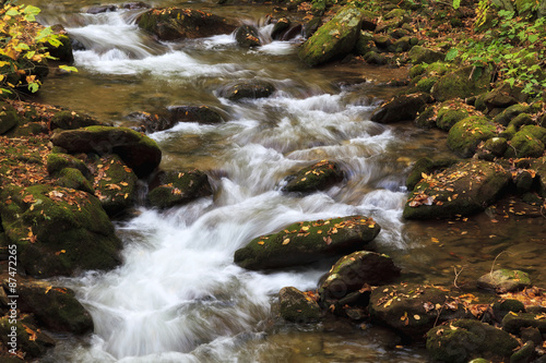 Fototapeta Naklejka Na Ścianę i Meble -  Flowing Water over Rocks