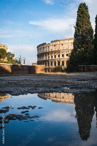 Reflection of the Colloseum