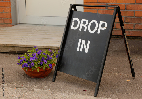 Drop in sign