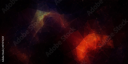 Space low poly background