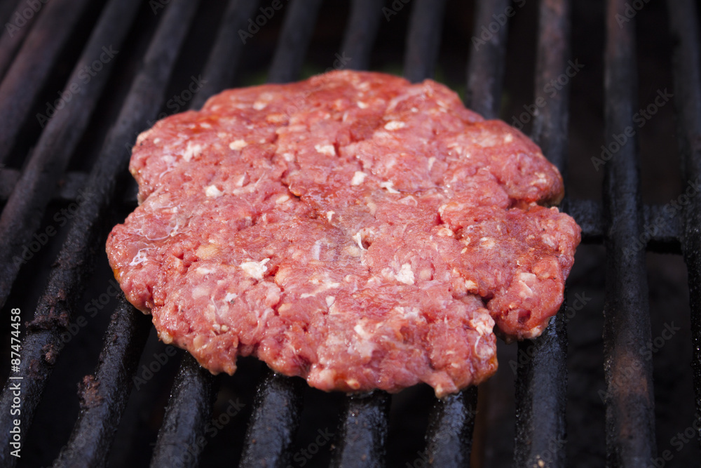 Raw hamburger beef Raw hamburger beef