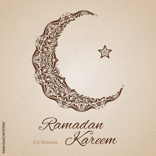 Ramadan Kareem greeting card