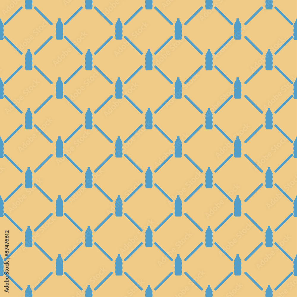 seamless pattern with bottle